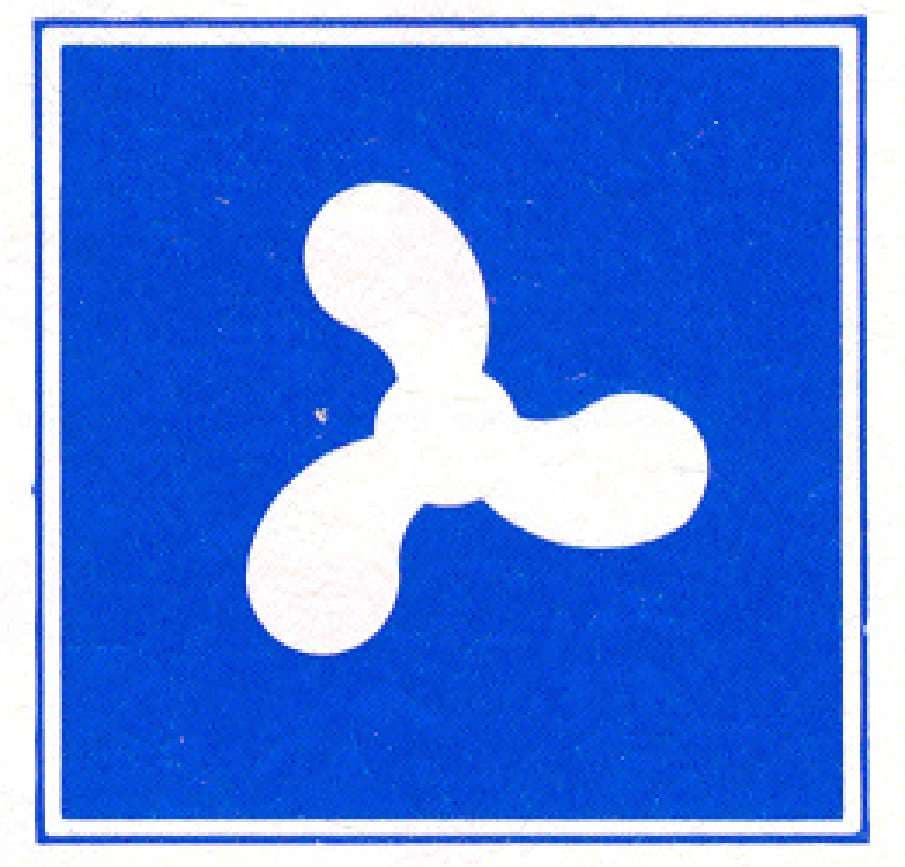 Verkeersteken E.15: Motorschepen toegestaan