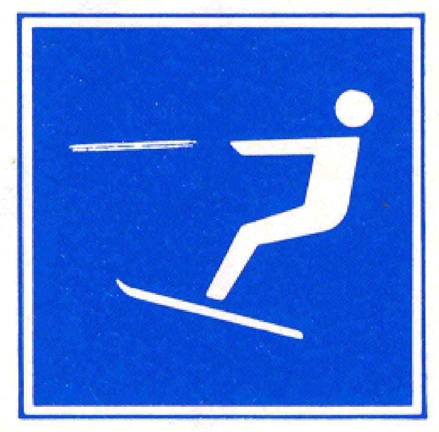 Verkeersteken E.17: Waterskiën toegestaan