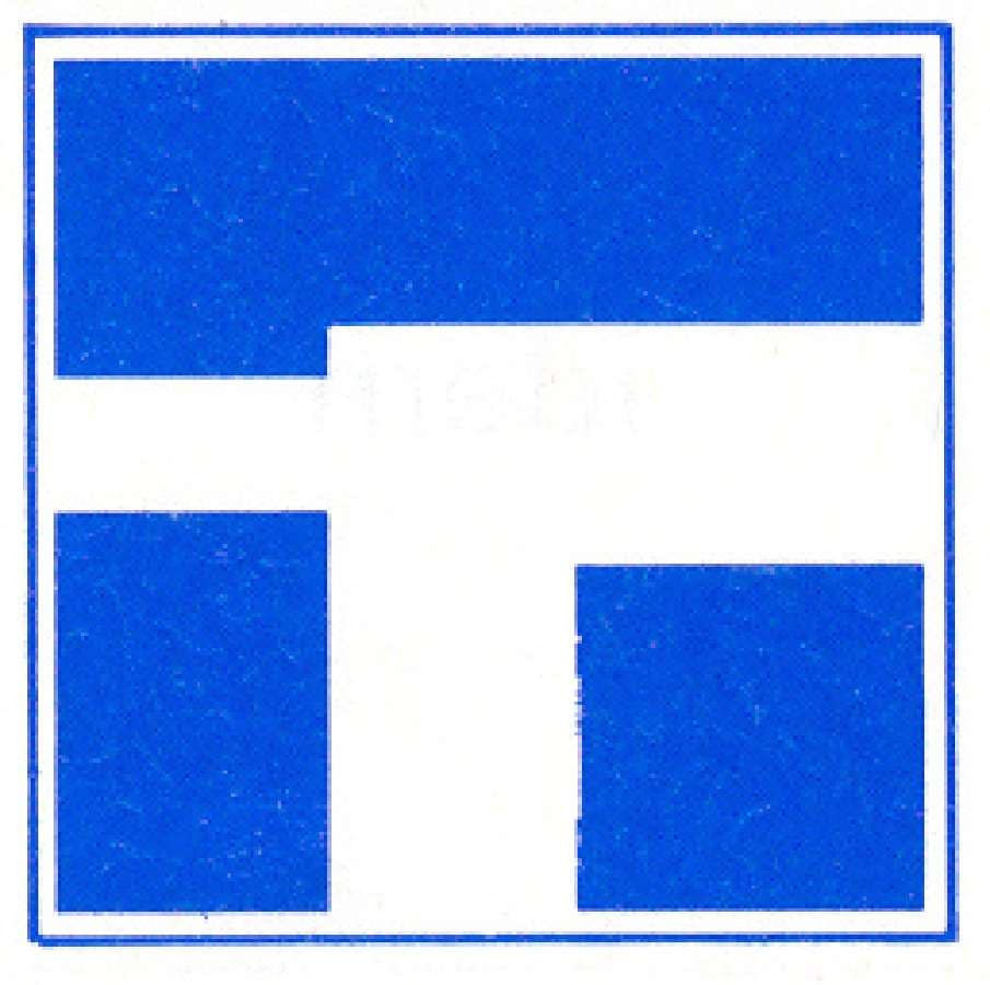 Verkeersteken E.9e: Hoofdvaarwater (kruising e)