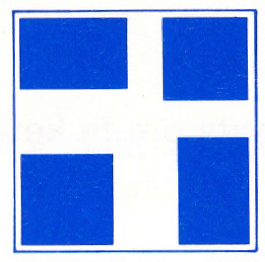 Verkeersteken E.9h: Hoofdvaarwater (kruising h)