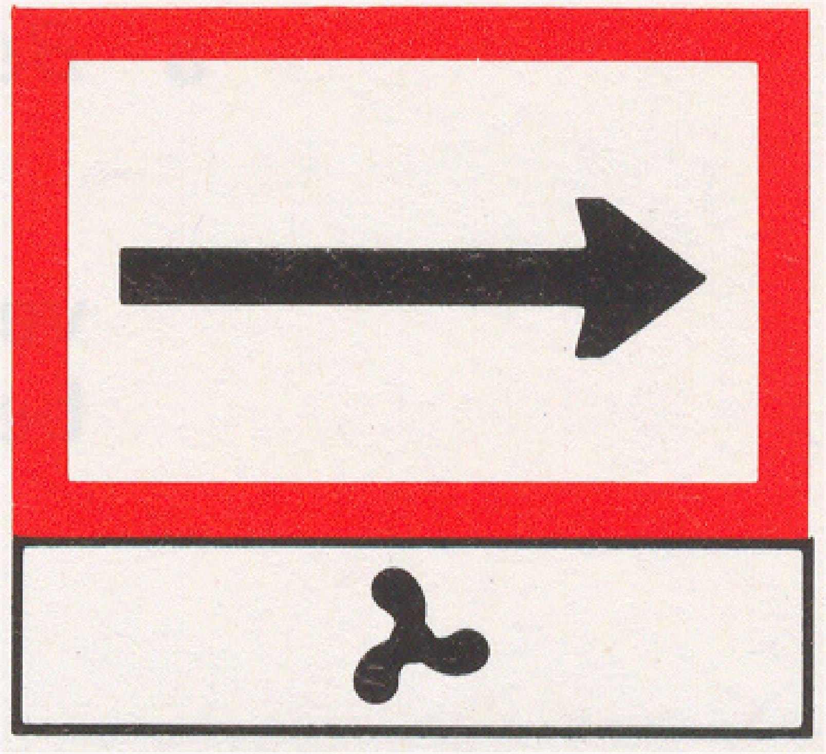 Verkeersteken F.4: Categorieaanduiding (voorbeeld)